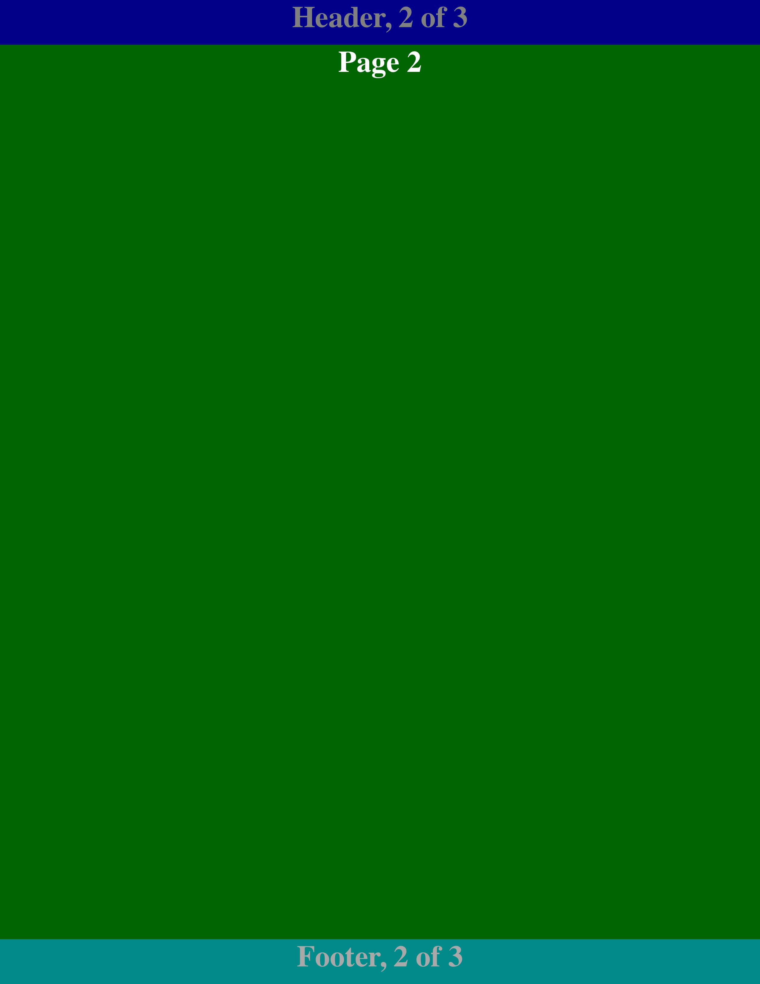 CSS Paged Media Example - 2